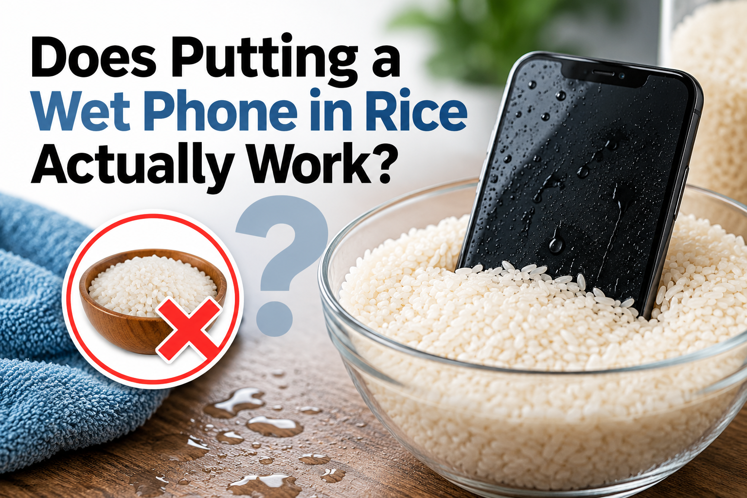 Phone in Rice